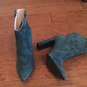 Kristin Cavallari Forest Green Booties